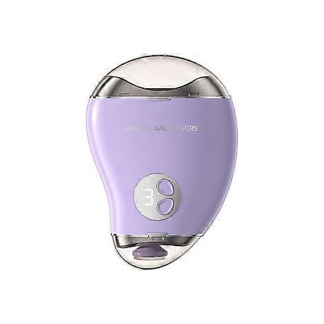 Coupe-ongles électrique 2 en 1, coupe-ongles et polisseuse électrique multifonctionnelle, excellente idée cadeau (Violet)