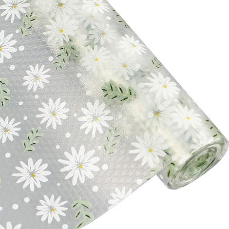 Kitchen cabinet liner (30x300 cm, daisy flower), paper shelf drawer liner, non-adhesive cabinet liner, waterproof, mold-resistant and non-slip drawer mat (1/5)