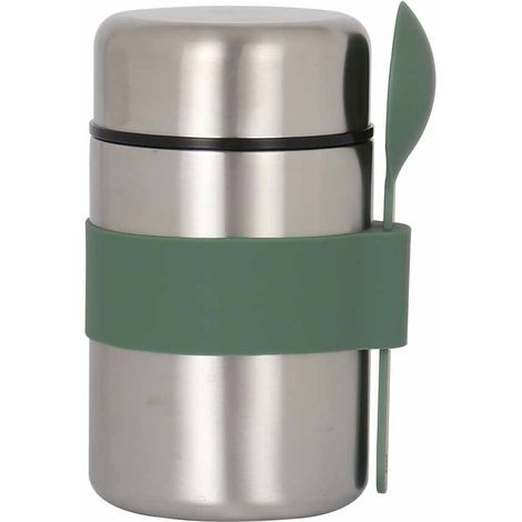 Lunchbox aus Edelstahl 304, doppelwandiger isolierter Schmortopf, Porridgebecher, tragbarer Frühstücks-Thermosbecher (1/5)