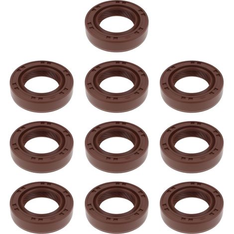 NBR Shaft Seals with Lip Dust 17 x 28 x 7 mm Pack of 10 for Automotive and Industrial Machinery (1/5)