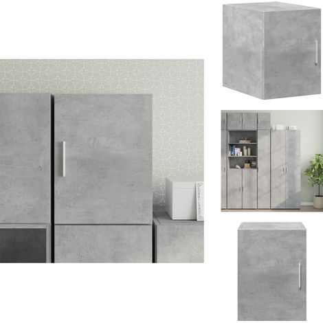 Wandschrank Betongrau 30x42,5x40 cm Holzwerkstoff - Wandregal - Hängeschrank - Regal - Stauraum - Dekoration (1/5)