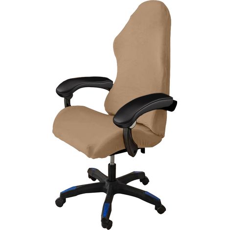 FODERA ELASTICA PER SEDIA DA GAMING IN VELLUTO CAMMELLO sedia da gaming
