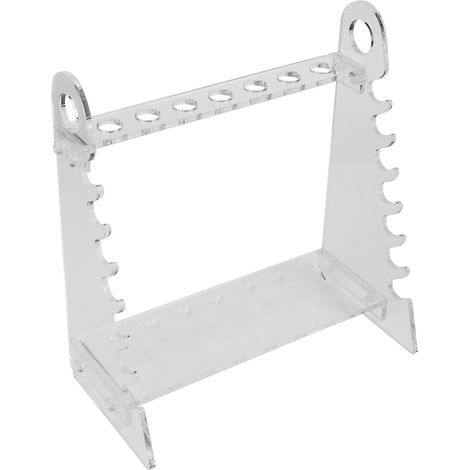 Support Pipette en Verre Organique, Porte-pipette Trapézoïdal avec Trou de 1,5 cm