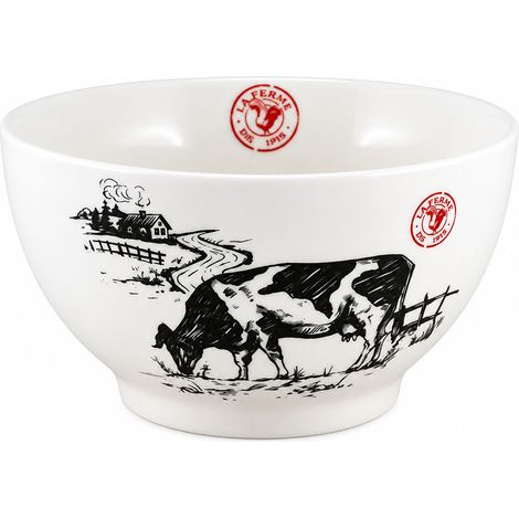 Bol en grès vache à la ferme 480 ml (1/2)