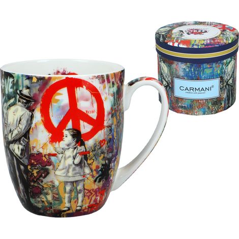 Carmani, taza de porcelana t. Camio 380ml - graffiti (1/5)