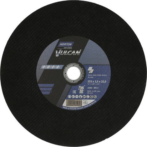 Norton tarcza.vulcan 350 x 3,5 x 32mm a30s do metalu /10szt.+1 gratis