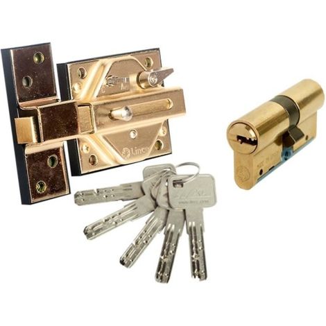 Cerrojo Sobreponer 35X30Mm Alta Seg. Lince Ac Ltdo. 7930Rhl+C6535