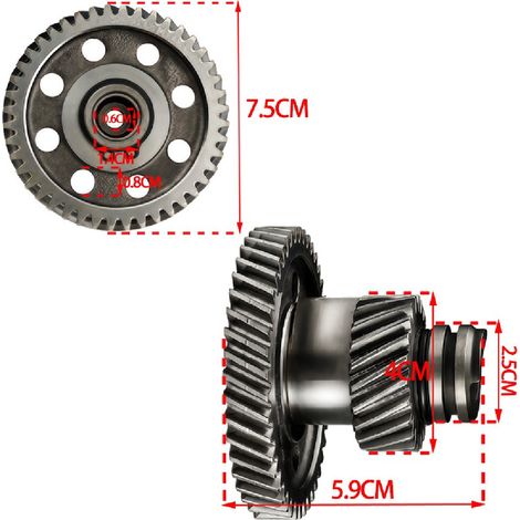 Motorrad-Modifikationsteile CG125 Nockenwelle dreiteilige Baugruppe Motornockenwelle feine Verarbeitung verschleißfest (1/4)