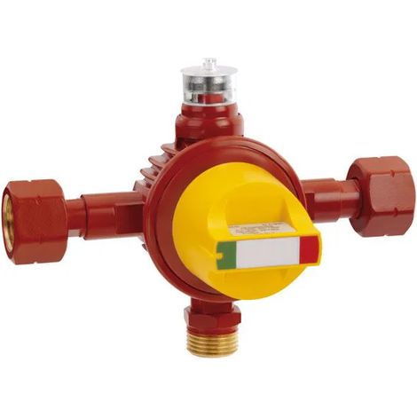 GOK Automatisches Umschaltventil Typ AUV, GF x AG GF x GF, 12 kg/h, Druckeinstellung Betrieb: 1,8 bar / Reserve: 0,75 bar