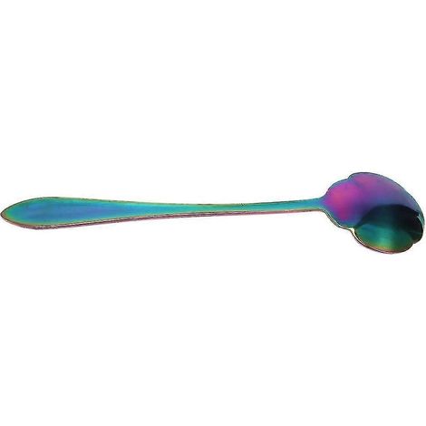 Ensemble de 8 cuillères à fleurs, cuillères à thé réutilisables en acier inoxydable 410, longueur : 12,4 cm (4,9 po). (1/5)