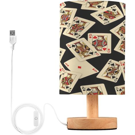 Lampe de table poker vintage pour chevet enfants petits espaces (1/5)