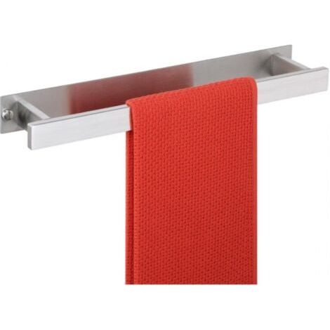 Barre porte-serviettes de salle de bain, porte-serviettes en nickel brossé de 16 pouces pour salle de bain et toilettes, porte-serviettes en acier in (1/5)