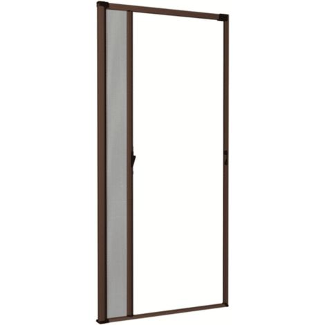 ZANZARIERA RULLO LATERALE PORTA FINESTRA RIDUCIBILE FRIZIONE 115X230 MARRONE 0982