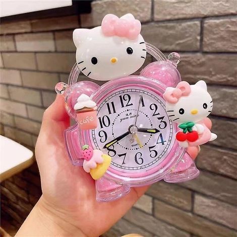 Réveil Sanrio Hello Kitty My Melody Cinnamoroll, minuteur de cuisine kawaii, mini-réveil décoratif pour salon, cadeau Hello Kitty