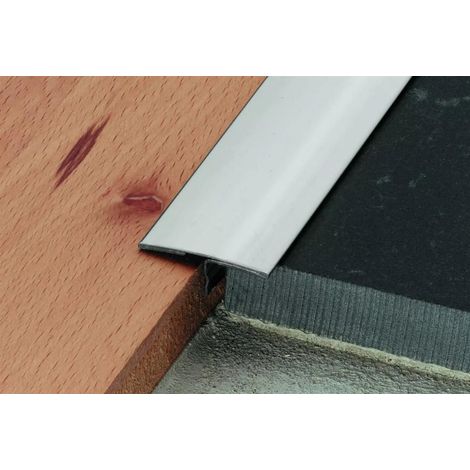 Schluter – Profilé de finition sol et mur 25 mm – Alu anodisé mat – Longueur 2,5 m – Pour transition de revêtements adjacents