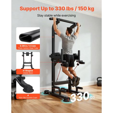 Barre de Traction Autoportante Capacité 150 kg Chaise Romaine