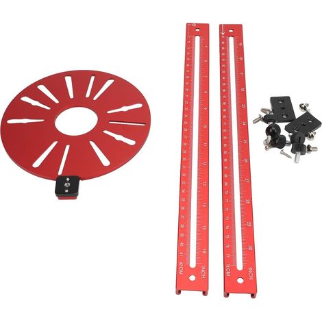 Défonceuse à bois, Défonceuse circulaire avec guide électrique, double échelle précise, diamètre de coupe 50-152 cm, montage polyvalent, compatible avec toutes les défonceuses, avec barre d'extension (1/5)