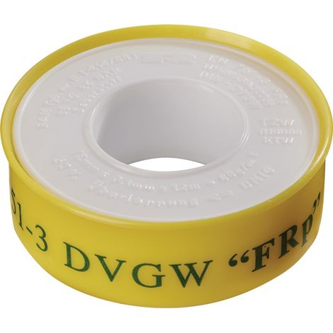 Ulith PTFE Dichtband FRp L12 m B12 mm D0,1 mm weiß 60 g/m² (1/2)