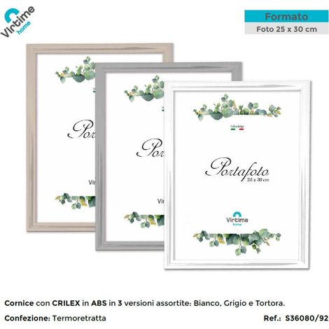 1 Pezzo Cornice Portafoto da Parete in ABS Urban 25 x 30 cm 3 Colori (1/3)