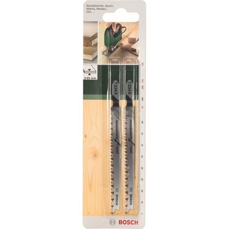 Bosch 2609256727 HCS - T 234 X - Lama per seghetto alternativo per tagli netti, spessore 2-65 mm, lunghezza 116 mm (1/2)