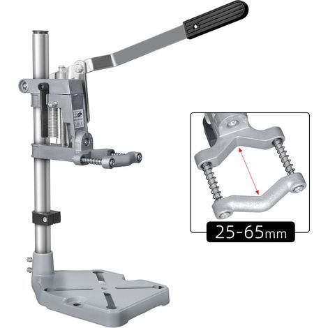 Support de perceuse électrique multifonctionnel de grand calibre (1 pièce) - Support de perceuse réglable pour perçage de précision, travail du bois et des métaux