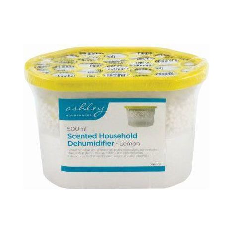 Disposable Lemon Scented Interior Dehumidifier Condensation Remover Moisture Absorbent for Damp Mould in the Home Kitchen Wardrobe Bedroom Caravan Office (1/3)