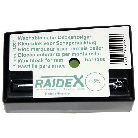 RAIDEX Pastilla para Arnés Marcador, VERDE
