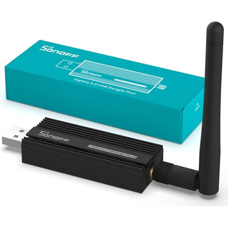 Passerelle domotique Zigbee 3.0 USB – Compatible ZHA et Zigbee2MQTT – Gain de sortie +20dBm – Boîtier en aluminium blindé – Sonoff