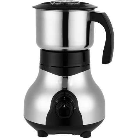 Moulin à café électrique en acier inoxydable pour café en grains, épices, noix et céréales, 300 W, prise européenne 220 V (1/5)