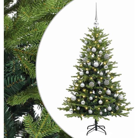 Árbol de Navidad artificial con bolas 120 cm 150 LED vidaXL (1/5)