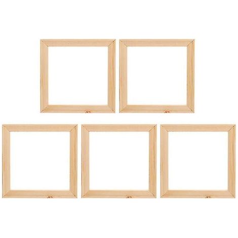 5 leere Holzrahmen (1/3)
