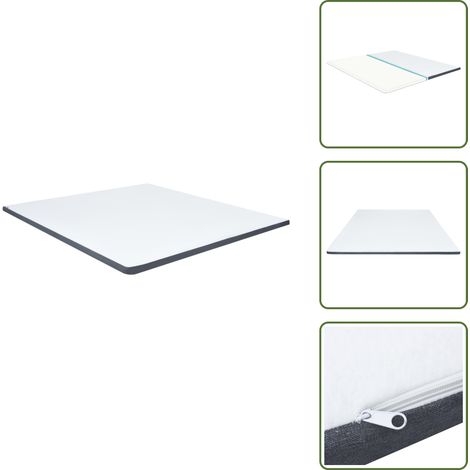 Boxspringbett-Matratzenauflage 200 x 180 x 5 cm - Boxspringbett Matratzenauflage - Matratzentopper - Bettausstattung - Liegekomfort - Schlafqualität (1/5)