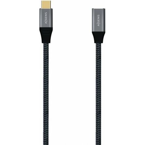 Cavo usb 3,2 tipo-c aisens a107-0635/ usbusb tipo-c maschio - usbusb tipo-c femmina/ 1m/ grigio (1/3)