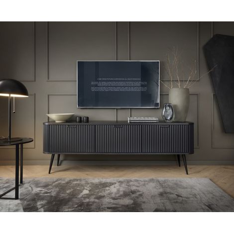 Mueble de TV ROMA 168 cm Negro