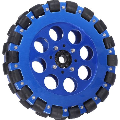 Ensemble de roues omnidirectionnelles de 8 pouces, adapté aux jouets robotiques à monter soi-même (combinaison de deux roues omnidirectionnelles) UM5604-0014-0203 (1/5)