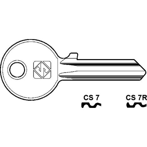 Chiavi per cilindri cisa 5 spine piccole - cs7r sx