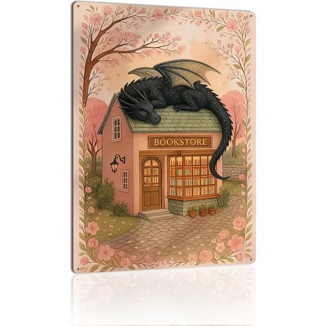 Plaque en Métal Rétro Décorative pour Café de la Rue Animée, Ambience Vivante et Gaieté 30x20 cm. (1/5)