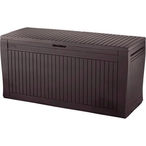 BAULE CONFY 117X45XH57CM MARRONE IN RESINA (1/3)