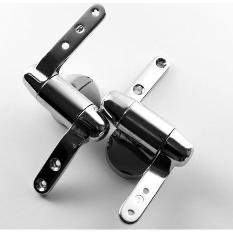 Ogomondo cerniere cromate sedile wc copriwater supporti staffe frizionato soft confezione 1