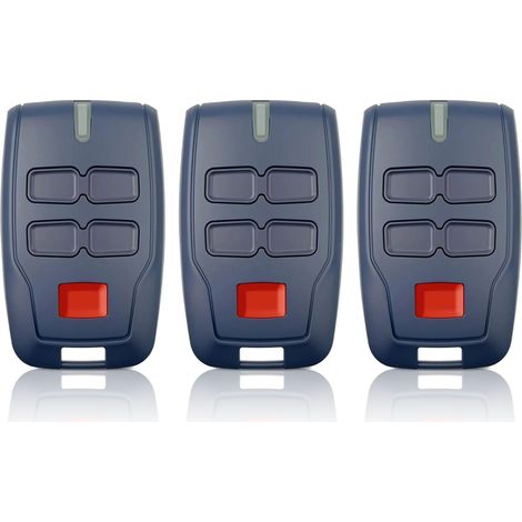 3 x Remote Control for Gate BFT MITTO B RCB4,433.92Mhz 4 Buttons 4 Channels Blue Rolling Code for Rolling BFT MITTO B RCB04 R1 CLEAR ICE RCB02 VINEYARD (1/4)