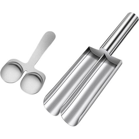 Outil à boulettes de viande avec racleur en acier inoxydable 304, pour boulettes de bœuf, de poulet et de légumes, conçu pour accélérer la préparation et simplifier le nettoyage, 22,5 × 6,2 cm (1/5)