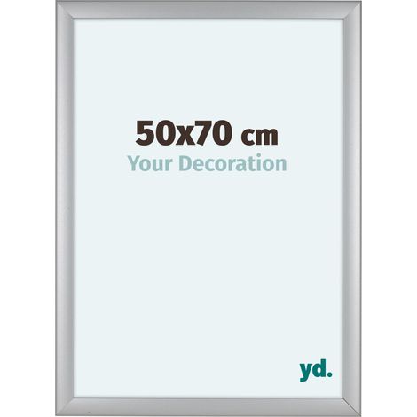 yd. - Cadre photo 50x70 - Argent Mat - MDF - Como (1/5)