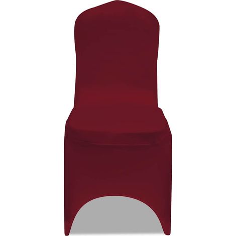 Maison Exclusive - Funda elástica para sillas, 50 piezas, Burdeos (1/5)