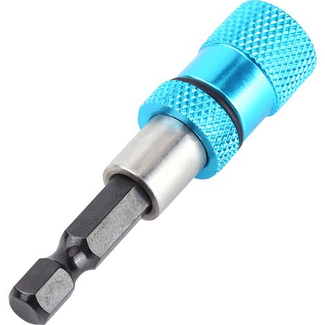 Rallonge magnétique porte-embout à tige hexagonale de 6,35 mm (1/4 pouce) pour perceuse électrique et tournevis, longueur 60 mm (1/5)