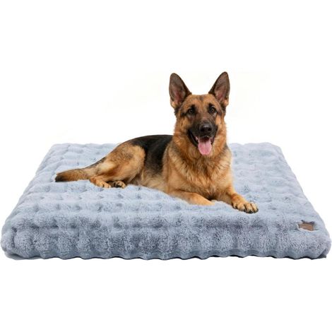 XXXL Hundebett 130x110cm Grau, flauschig, waschbar, wasserdicht