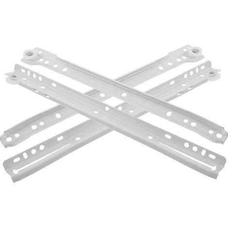 Lot de 2 glissières pour clavier, supports tiroir robustes placards (1/5)