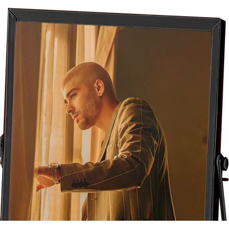 Cadre photo acrylique noir CBS2700, décoration de bureau élégante et résistante à l'eau, design épuré avec bordure métallique, idéal pour maison et bureau, cadeau pratique et durable. (1/4)