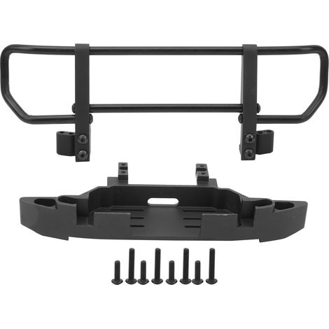 Frontstoßstange und Basis aus Metall für TRX4 TRX6, 1/10 RC Crawler Zubehörteile (Schwarz) (1/5)