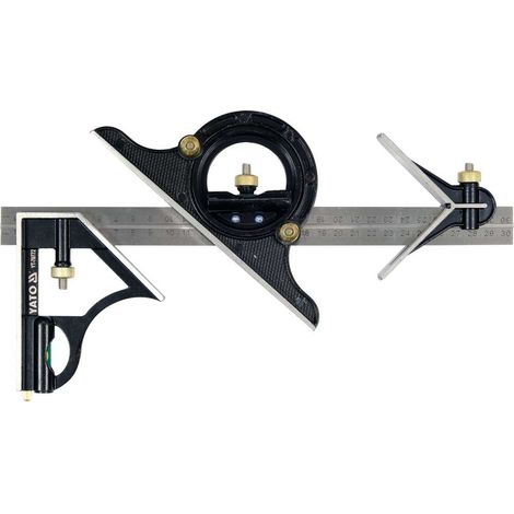 Equerre de tracage avec raporteur 0 a 180°  YT-70772 (1/2)