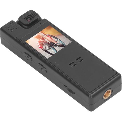 Caméra Vélo Sportive Écran LCD 1,3" Rotatif 180° Batterie Intégrée Enregistrement Clip Arrière